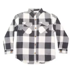 Girls' Silver Jeans Co. Plaid Button Up Shirt