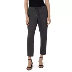 Women's Liverpool Jeans Pull On Tie Front Crop Trousers