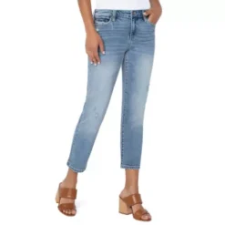 Women's Liverpool Los Angeles Crop Slim Fit Straight Jeans