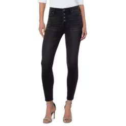 Women's Liverpool Los Angeles Abby Button Fly Ankle Slim Fit Skinny Jeans