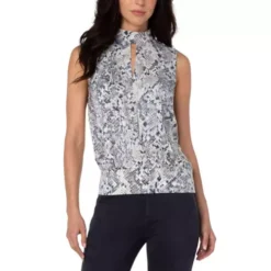 Women's Liverpool Los Angeles Mock Neck Sleeveless Blouse