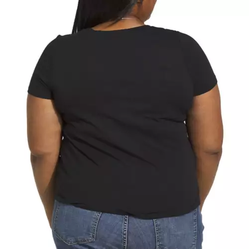 Women's Liverpool Los Angeles Plus Slim Fit Knit V-Neck T-Shirt 2 Women's Liverpool Los Angeles Plus Slim Fit Knit V-Neck T-Shirt - Image 2