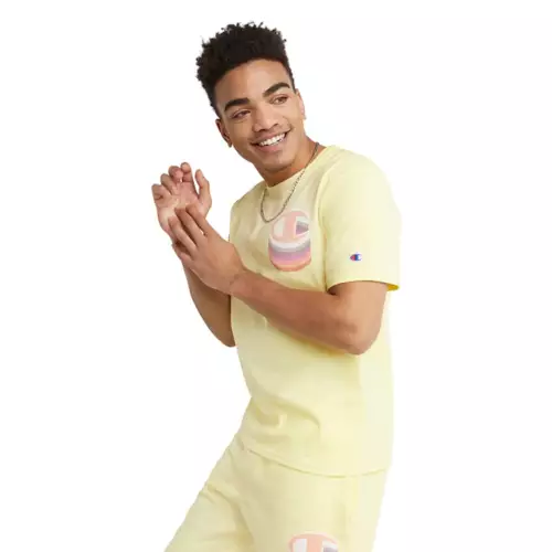 Men's Champion Color Shadow Graphic Heritage Short Sleeve T-Shirt 1 Men's Champion Color Shadow Graphic Heritage Short Sleeve T-Shirt