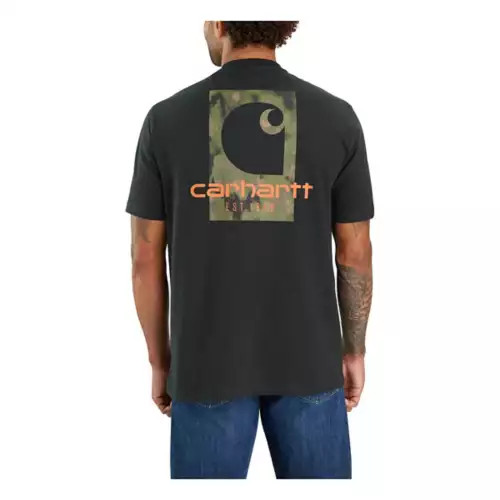 Men's Carhartt Loose Fit Heavyweight Camo Logo Graphic Short-Sleeve Pocket T-Shirt 2 Men's Carhartt Loose Fit Heavyweight Camo Logo Graphic Short-Sleeve Pocket T-Shirt - Image 2