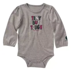 Baby Girls' Carhartt Long-Sleeve Tiny But Tough Onesie