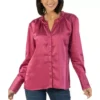 Women's KUT From The Kloth Brigitta Satin Button Up Shirt