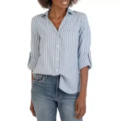 Women's KUT From The Kloth Stripe Button Up Shirt