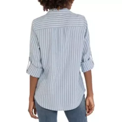 Women's KUT From The Kloth Stripe Button Up Shirt -Carhartt Shop 65287455976 2