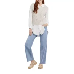 Women's Tribal Crop Sweater Vest