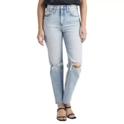 Women's Silver Jeans Co. Silver Desirable Straight Slim Fit Skinny Jeans