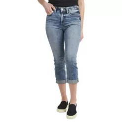 Women's Silver Jeans Co. Suki Capri Curvy Straight Jeans