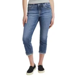 Women's Silver Jeans Co. Elyse Capri Slim Fit Straight Jeans