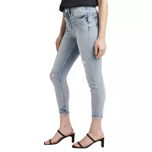 Women's Silver Jeans Co. Avery Crop Slim Fit Skinny Jeans 2 Women's Silver Jeans Co. Avery Crop Slim Fit Skinny Jeans - Image 2