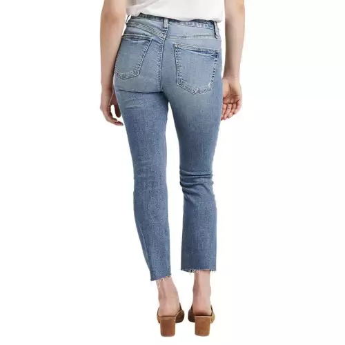 Women's Silver Jeans Co. Silver Most Wanted Crop Relaxed Fit Straight Jeans 2 Women's Silver Jeans Co. Silver Most Wanted Crop Relaxed Fit Straight Jeans - Image 2