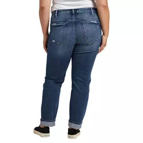 Women's Silver Jeans Co. Plus Beau Slim Fit Boyfriend Jeans 2 Women's Silver Jeans Co. Plus Beau Slim Fit Boyfriend Jeans - Image 2