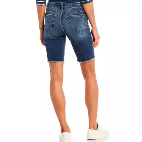 Women's KUT From The Kloth Sophie Destruction Detail Fray Hem Bermuda Jean Shorts 2 Women's KUT From The Kloth Sophie Destruction Detail Fray Hem Bermuda Jean Shorts - Image 2